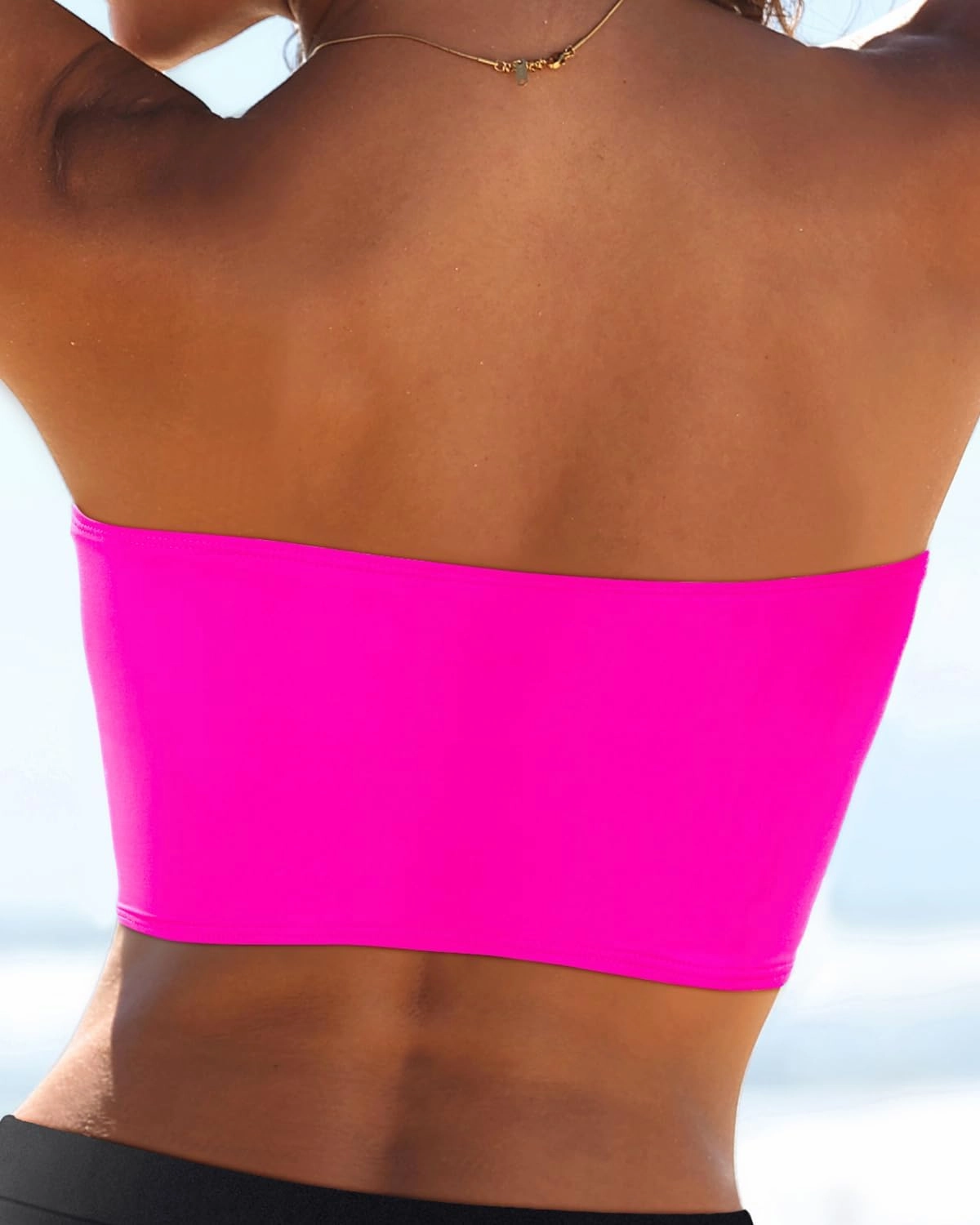 Bandeau Bikini Tops for Women - Strapless Swim Top Bathing Suit Tube Swimsuit Tops