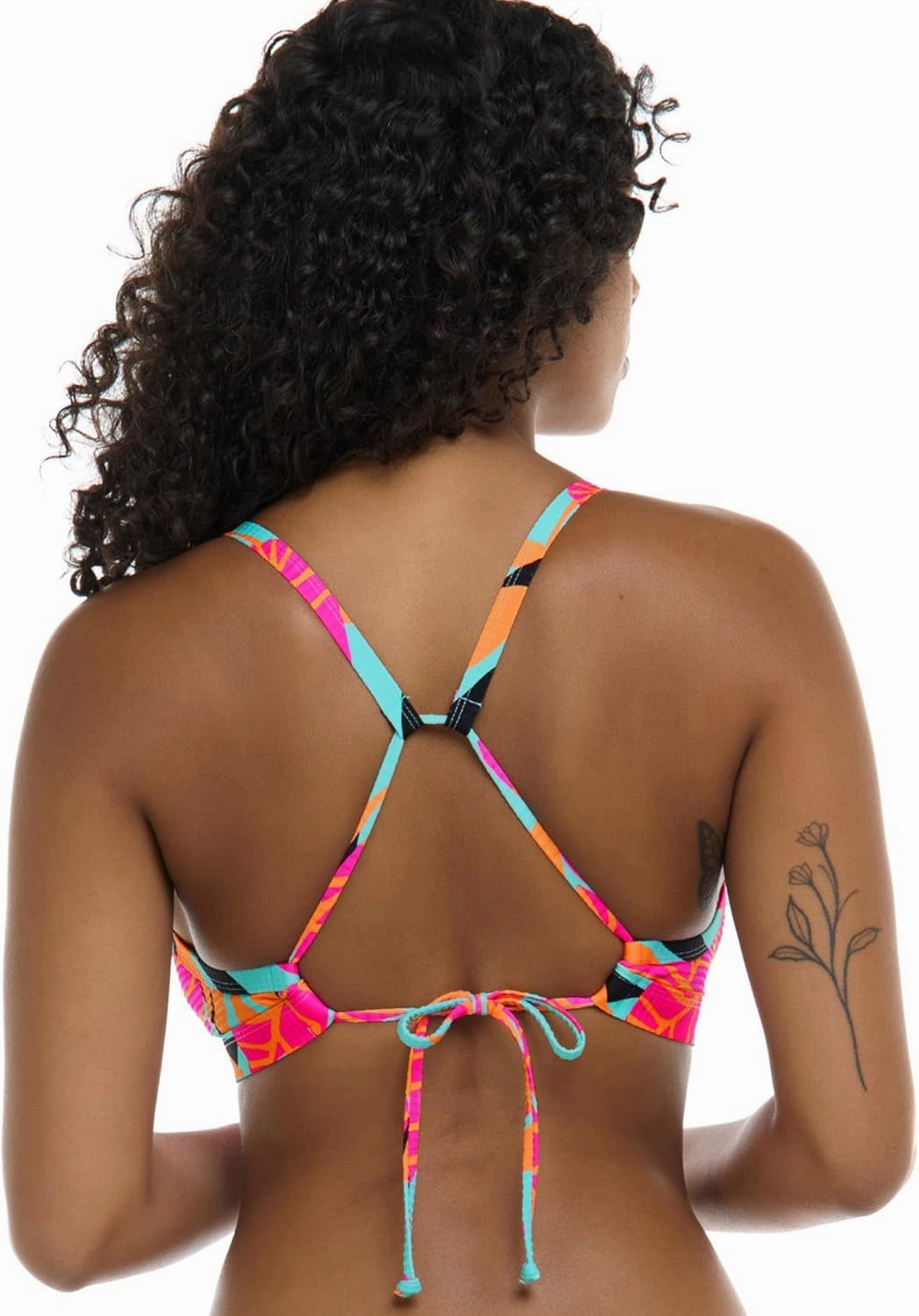 Body Glove Women's Drew D, Dd, E, F Cup Bikini Top Swimsuit with Adjustable 2-Way Back Detail