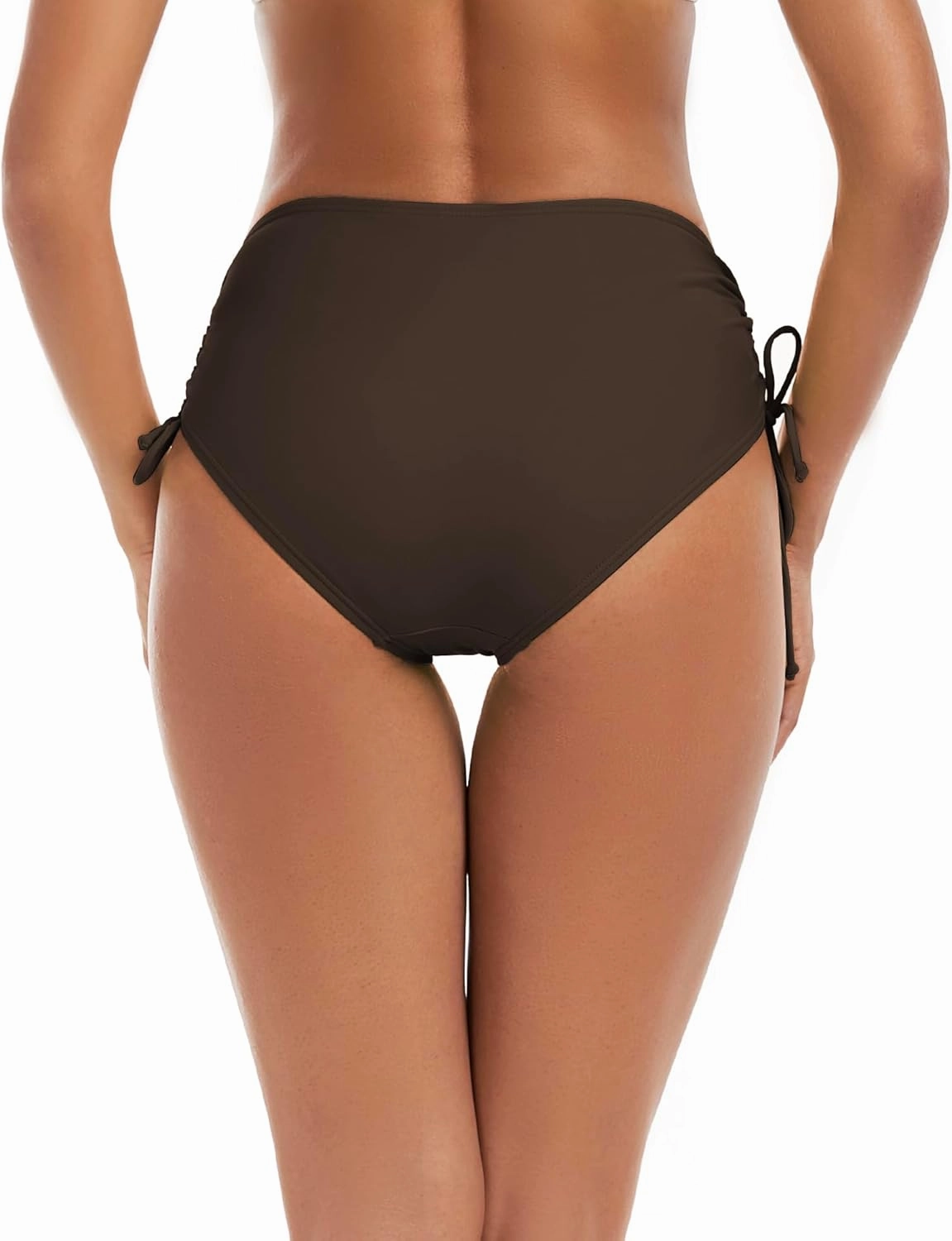 Bonneuitbebe Women's Bikini Bottoms Full Coverage Swim Bottoms Mid Waisted Swimsuit Bathing Suit Bottom