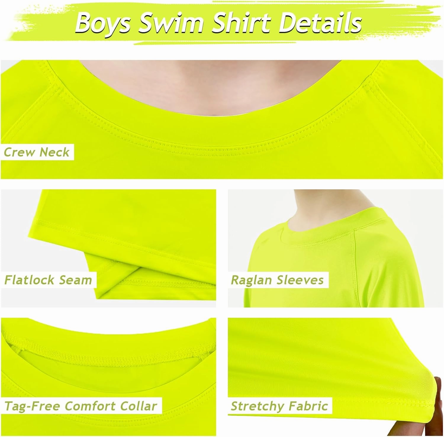 Boys UPF 50  Rash Guard Long Sleeve Swim Shirt UV Sun Protection Swimsuit SPF Water Surfing Sun Shirts for Boy Kids Quick Dry