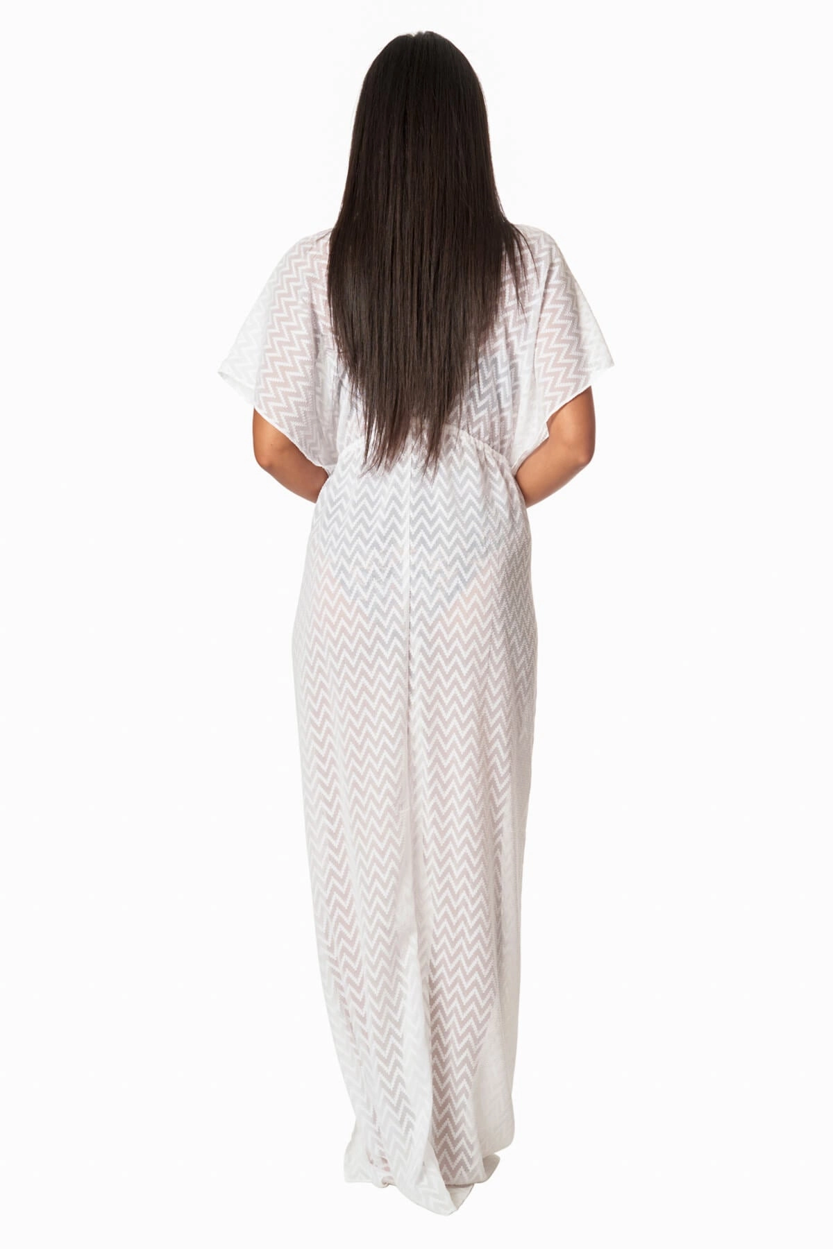 Chrystal Chevron Cover Up Maxi Dress