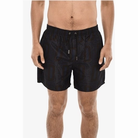Dsquared Allover Logo Print MIDI Men's Swimshorts