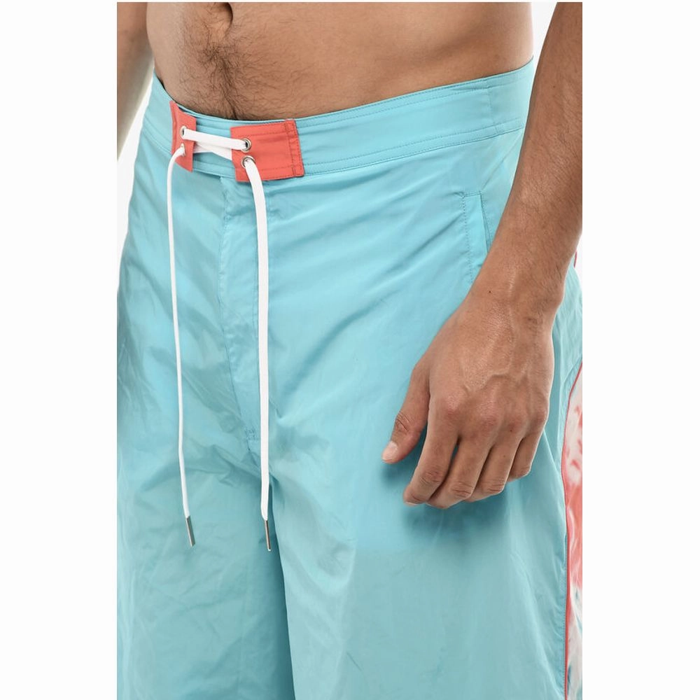 Dsquared Maxi Swim Shorts With Tie Dye Men's Print