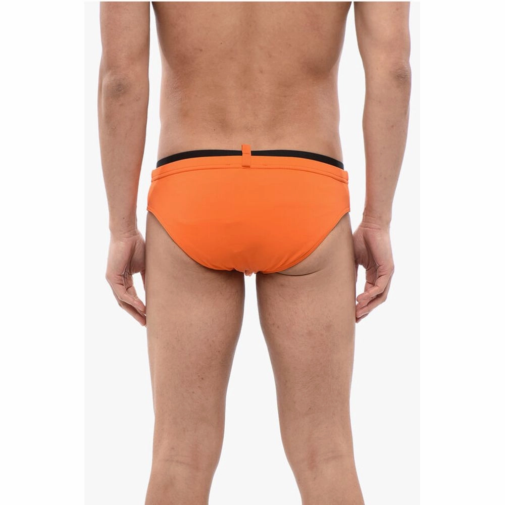 Dsquared Swim Brief with Logoed Elastic Men's Band