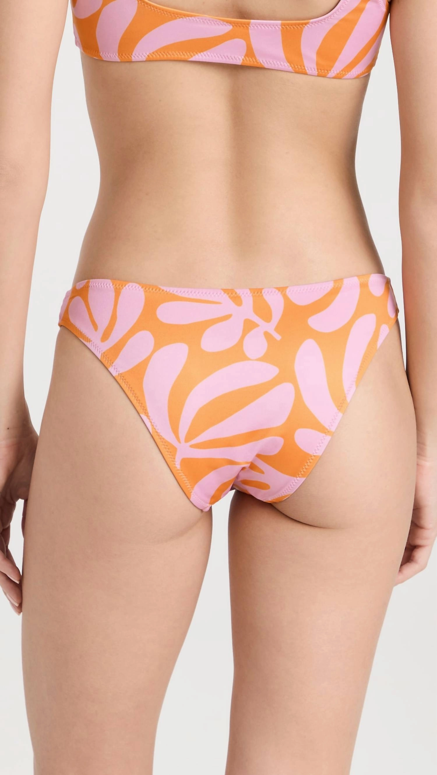 Elle Bikini Bottom In Carnation Pink