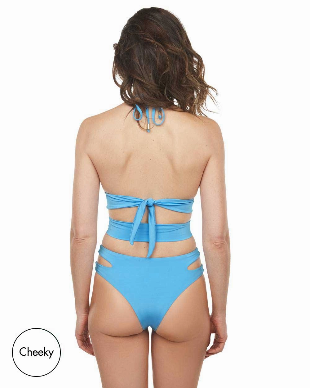 Envy Push Up  Cutout Swimsuit Top & Cutout High Leg Bottom