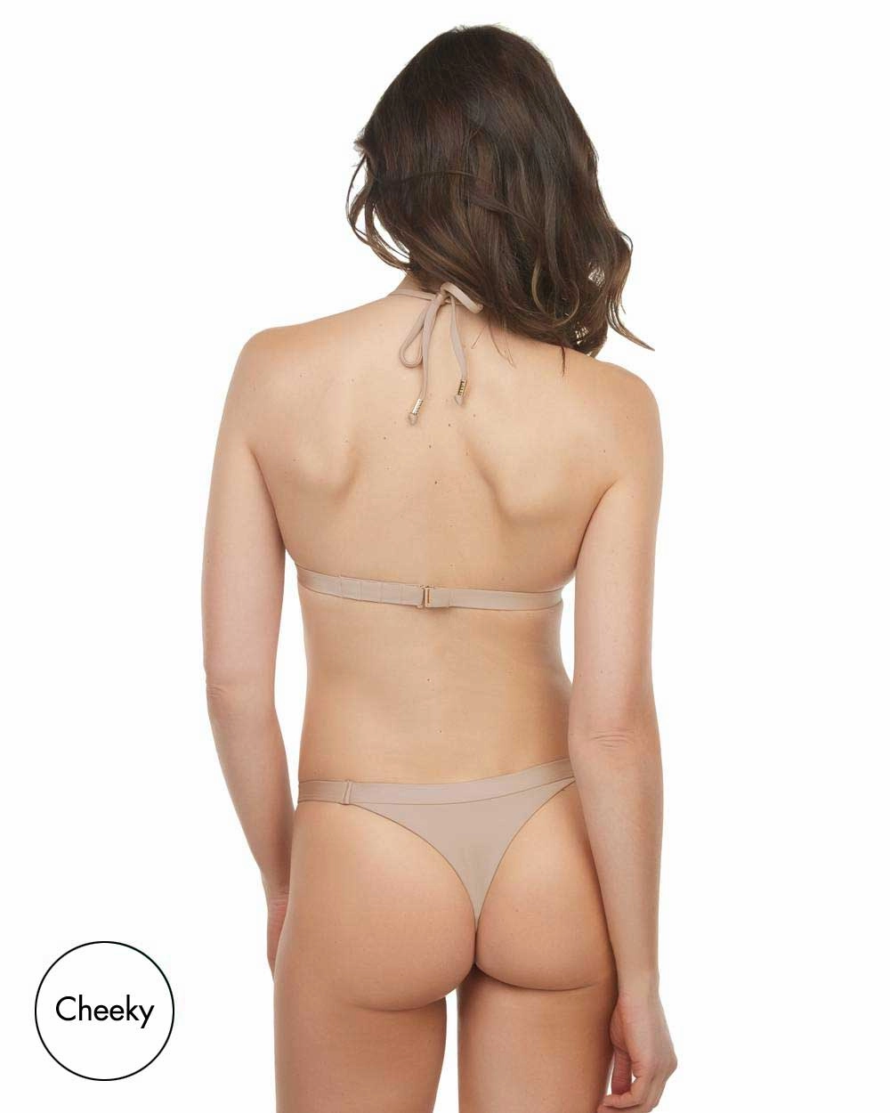 Envy Push Up Tropical Banded String Bikini Top & Banded Bottom