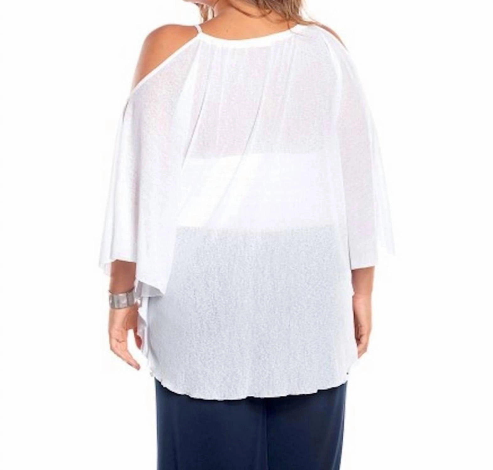 Flirty Plus Size Cover Up Dress In White