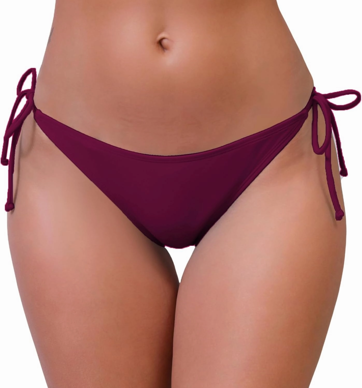 Halcurt Women's Low Rise String Bikini Swimsuit Bottoms Sexy Cheeky Brazilian Swim Bottoms
