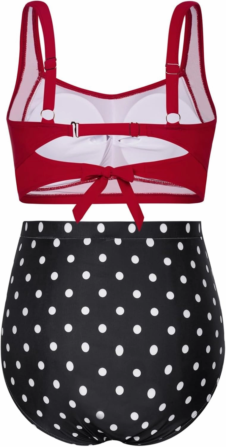 Hanna Nikole Women Plus Size Two Piece Swimsuit Sets Twist Front Bikini Bathing Suit with Drawstring Ruched Bottom