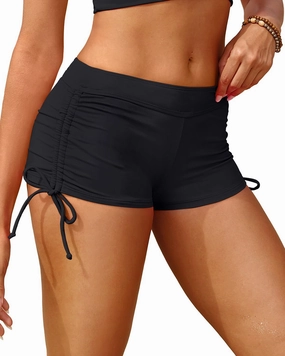 Holipick Women Swim Shorts Tummy Control Swim Bottoms Boyleg Swimsuits Shorts Bathing Suit Bikini Bottoms