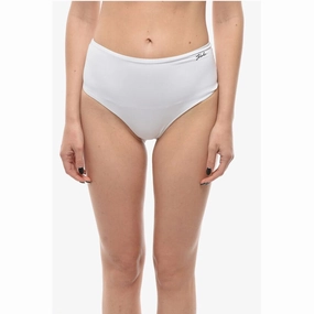 Karl Lagerfeld High Waist Bikini Bottom with Women's Logo