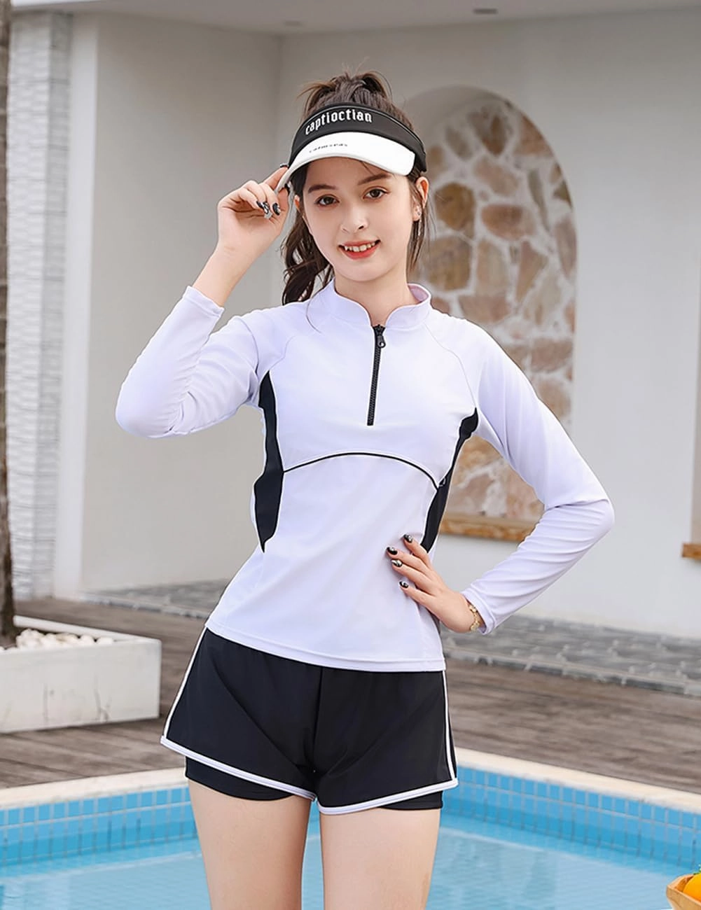 KORADI Girls Swimsuits Rash Guard Swim Set Kids Two-Piece Bathing Suits Teen Swimwear Beach Shorts Sun Protection Swim Shirts