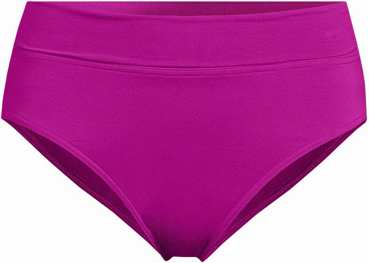 Lands' End Women's Chlorine Resistant Pinchless High Waisted Bikini Bottoms