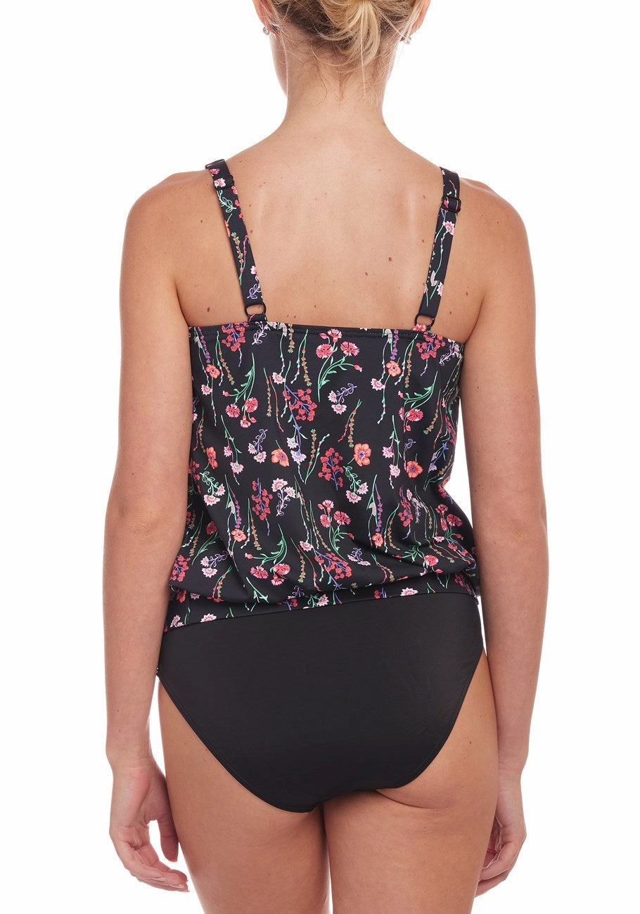 LASCANA Women's Floral Tankini Top