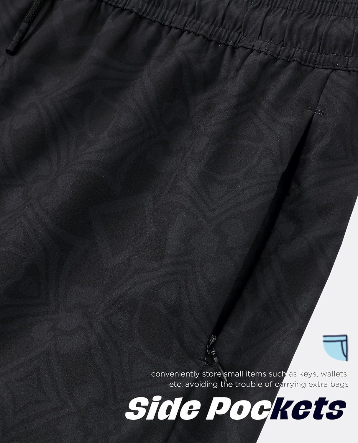 Mens Swim Trunks with Compression Liner 5 Inch Inseam Swimming Trunks Shorts for Men Bathing Suit