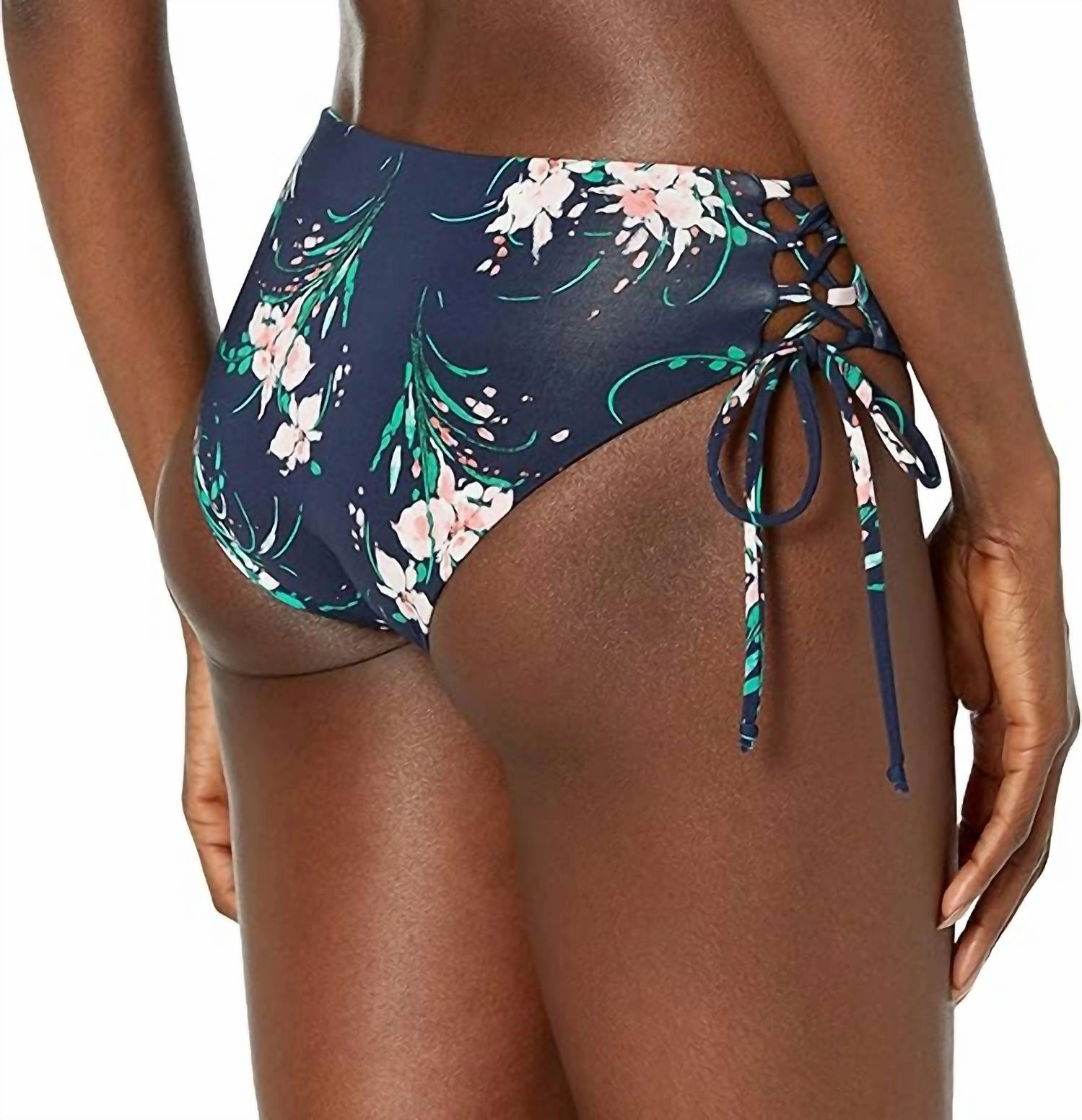 Mustique Reversible Bikini Bottom In Bouquet/fern