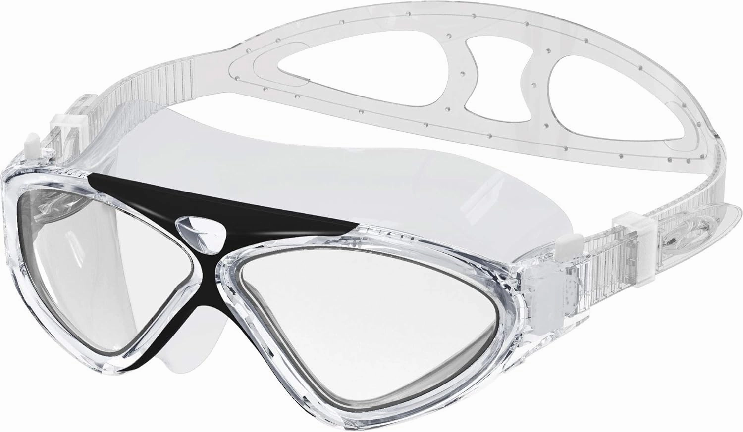 OutdoorMaster Swim Mask - Wide View Swimming Mask & Goggles Anti-fog Waterproof