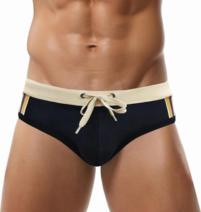 Panegy Mens Basic Classic Swim Briefs Padded Bikini Swimwear Triangle Swimsuit Bikini Bottoms Low Rise S-XXL