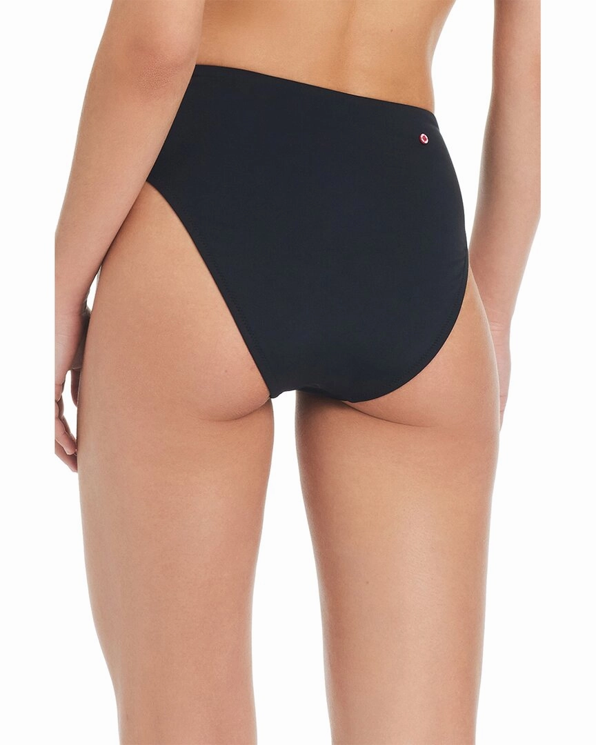 Red Carter Shine Solids High Waist Swim Bottoms