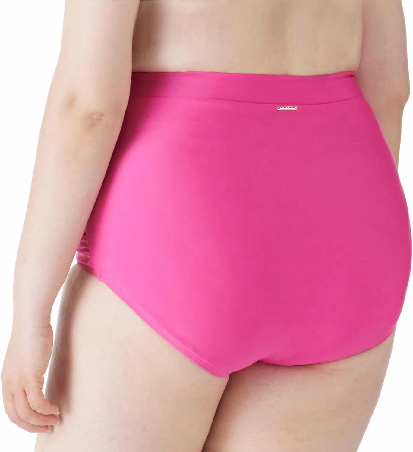 RELLECIGA Women's High Waisted Bikini Bottom Tummy Control Ruched Full Coverage Swim Bottom
