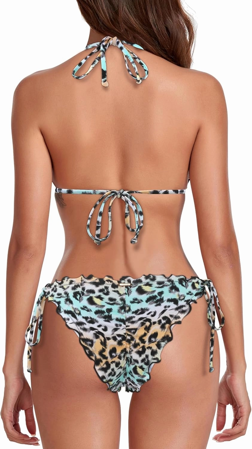 RELLECIGA Women's Wavy Bikini Set