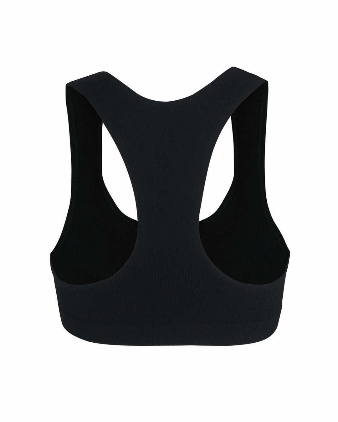 RIBBED ELATED Bra Top | Black