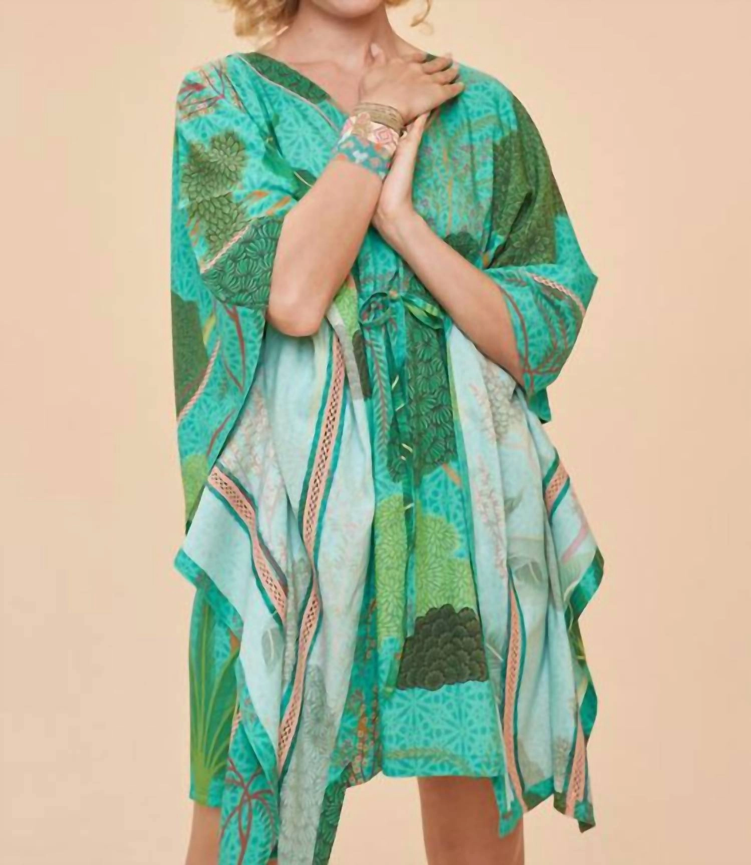 Secret Paradise Beach Cover Up In Aqua