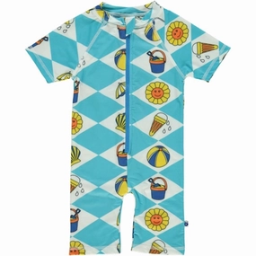 Smfolk Blue Atoll Summer Vacation Swim Suit