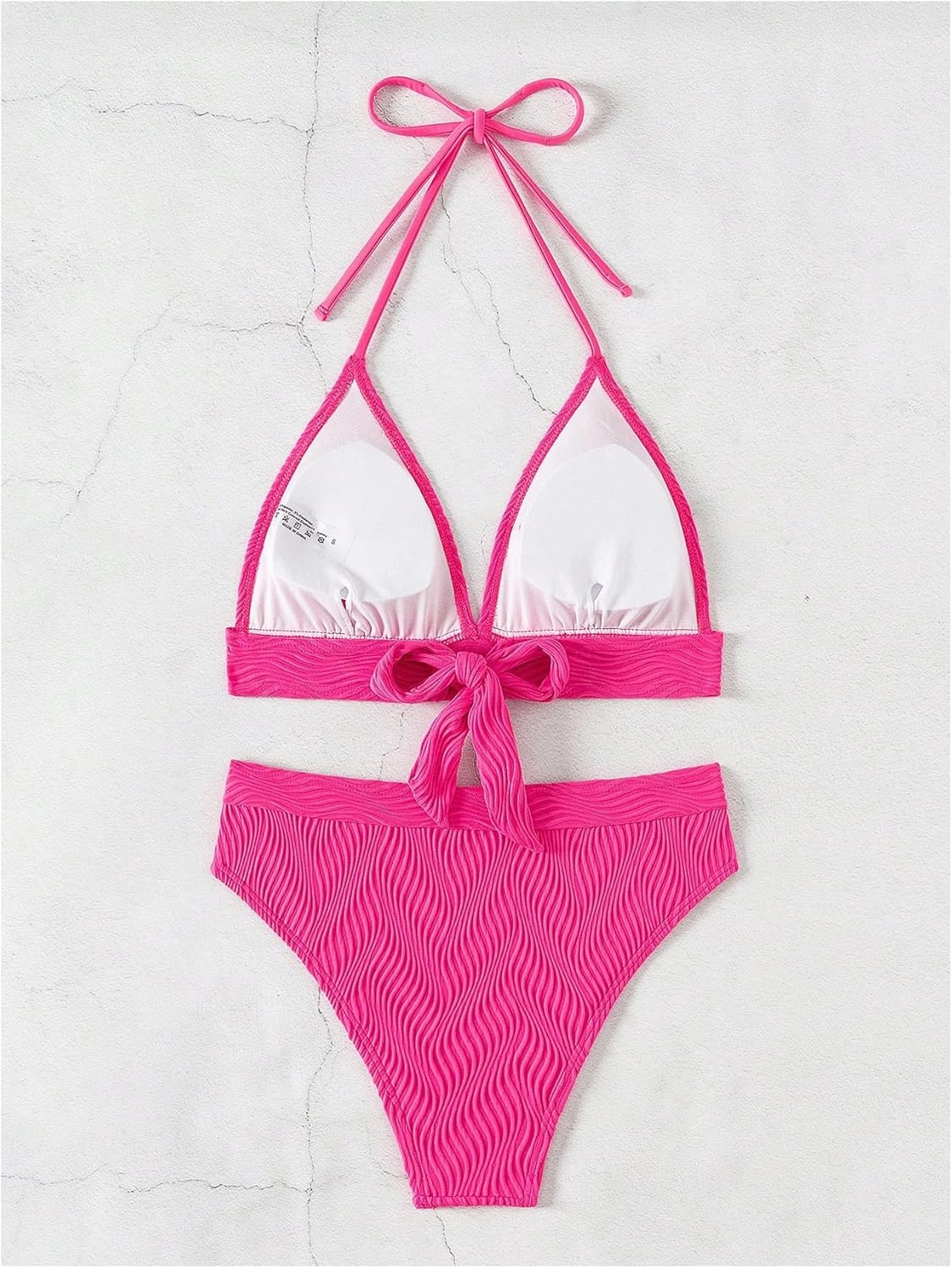 SOLY HUX Women's Swimsuit Halter Bikini Sets High Waist Cheeky Thong Bathing Suit 2 Piece