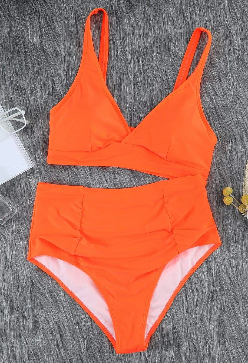 Sovoyontee Women's 2 Piece Plus Size High Waisted Swimsuit Bathing Suit