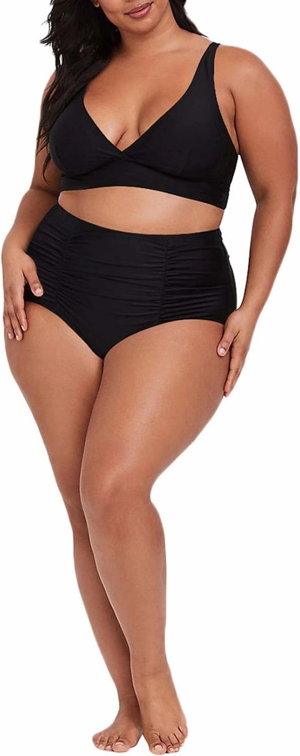Sovoyontee Women's 2 Piece Plus Size High Waisted Swimsuit Bathing Suit