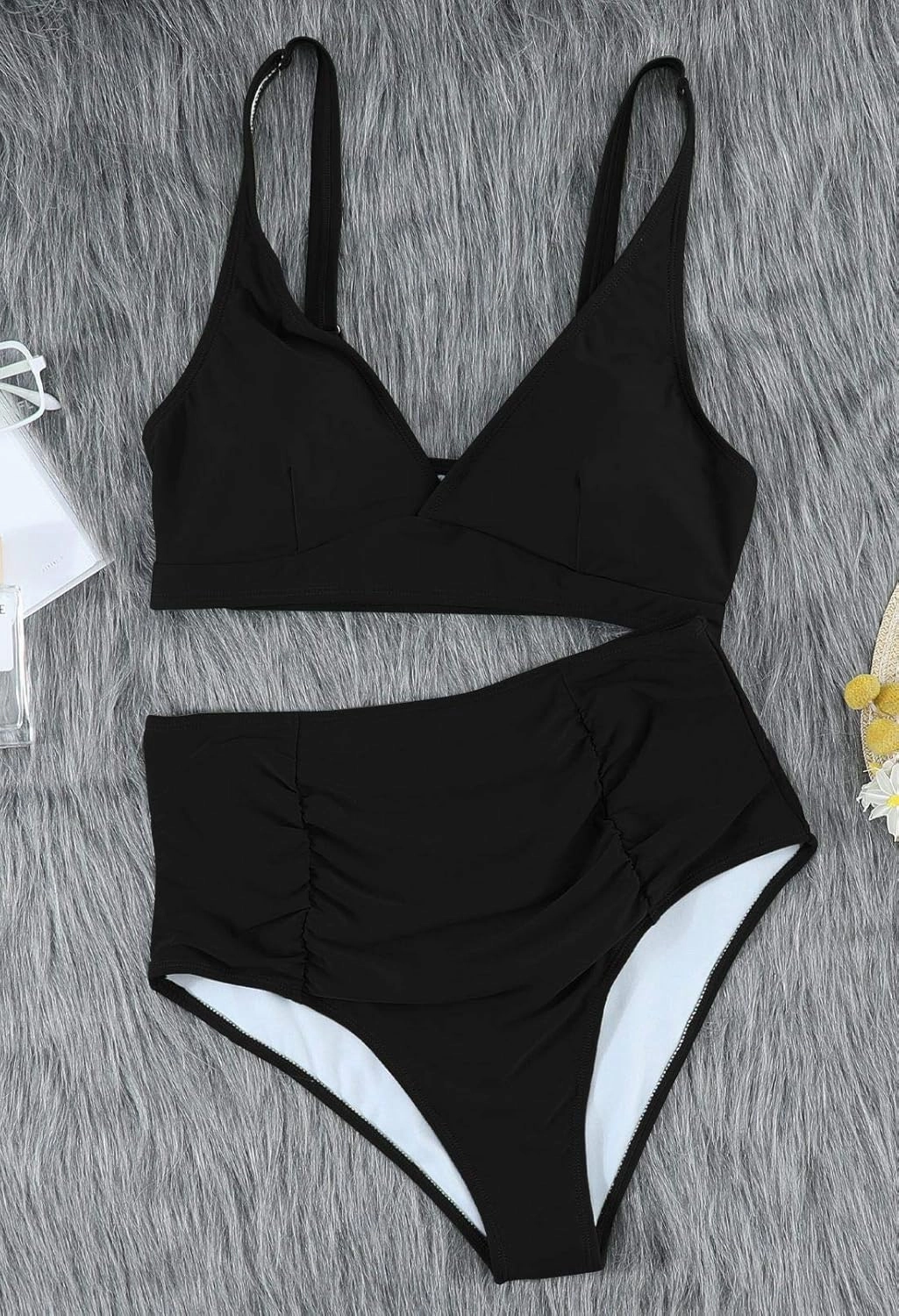 Sovoyontee Women's 2 Piece Plus Size High Waisted Swimsuit Bathing Suit