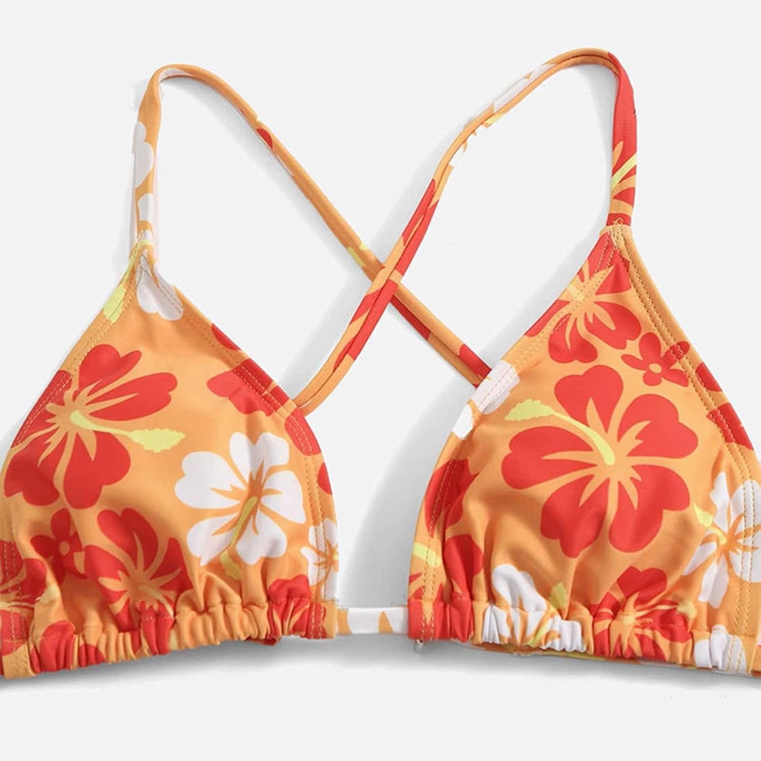 Teens Girls Flower Swimsuit 3 Piece Bathing Suits Cute Quick Dry Bikini Tankini Sets with Swim Skirt Preppy Clothes
