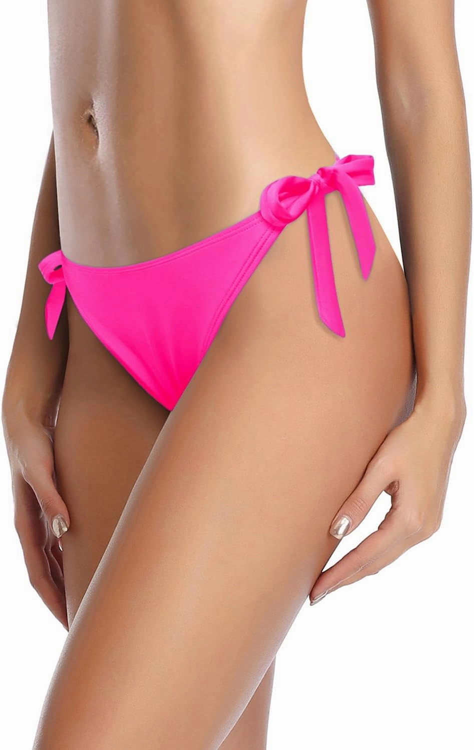 Tempt Me Women Side Tie Bikini Bottoms - String Swim Bottoms Low Rise Bathing Suit Bottoms Cheeky Coverage Swimwear 2025