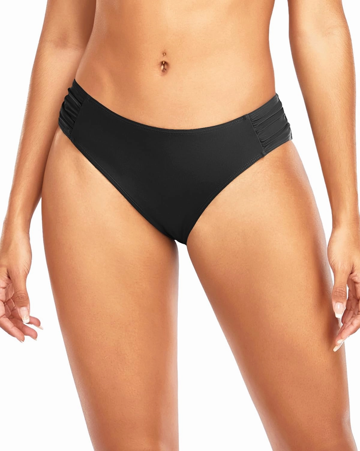 Tempt Me Women Strappy Bikini Bottom Full Coverage Bathing Suit Bottoms Swimsuit Bottom