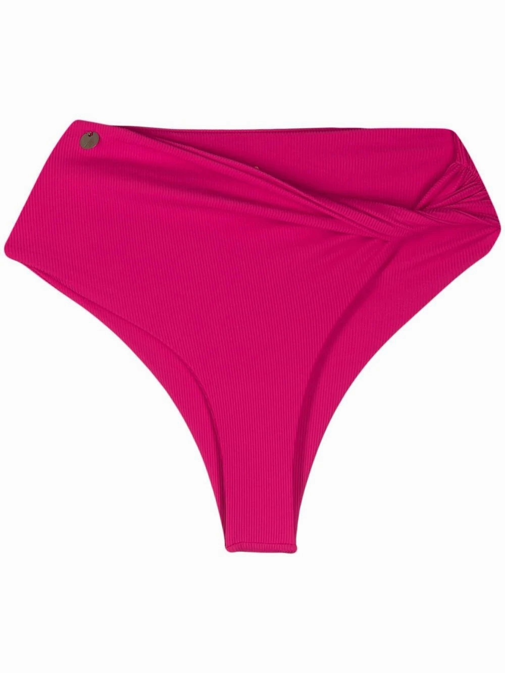 THE ATTICO Knot-Detail High-Waited Bikini Briefs in Pink