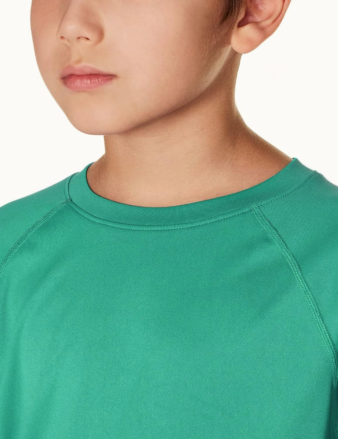 TSLA Youth Kids UPF 50  Short Sleeve, Aqua Water Swimsuit Top, UV/SPF Surf Swim Shirt