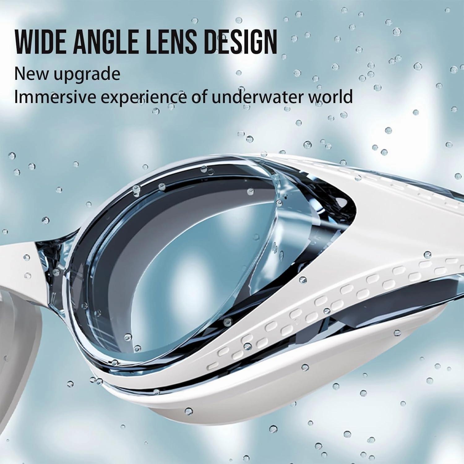 Unisex Goggles Swimming Adult for Men and Women Anti-Fog Coating Adjustable Strap for Superior Comfort