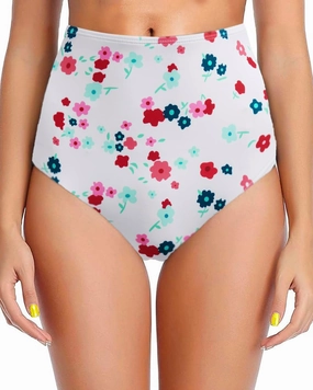 Women's Black High Waisted Bikini Bottom Full Coverage Bathing Suit Swim Bottoms Tummy Control Swimsuit Shorts