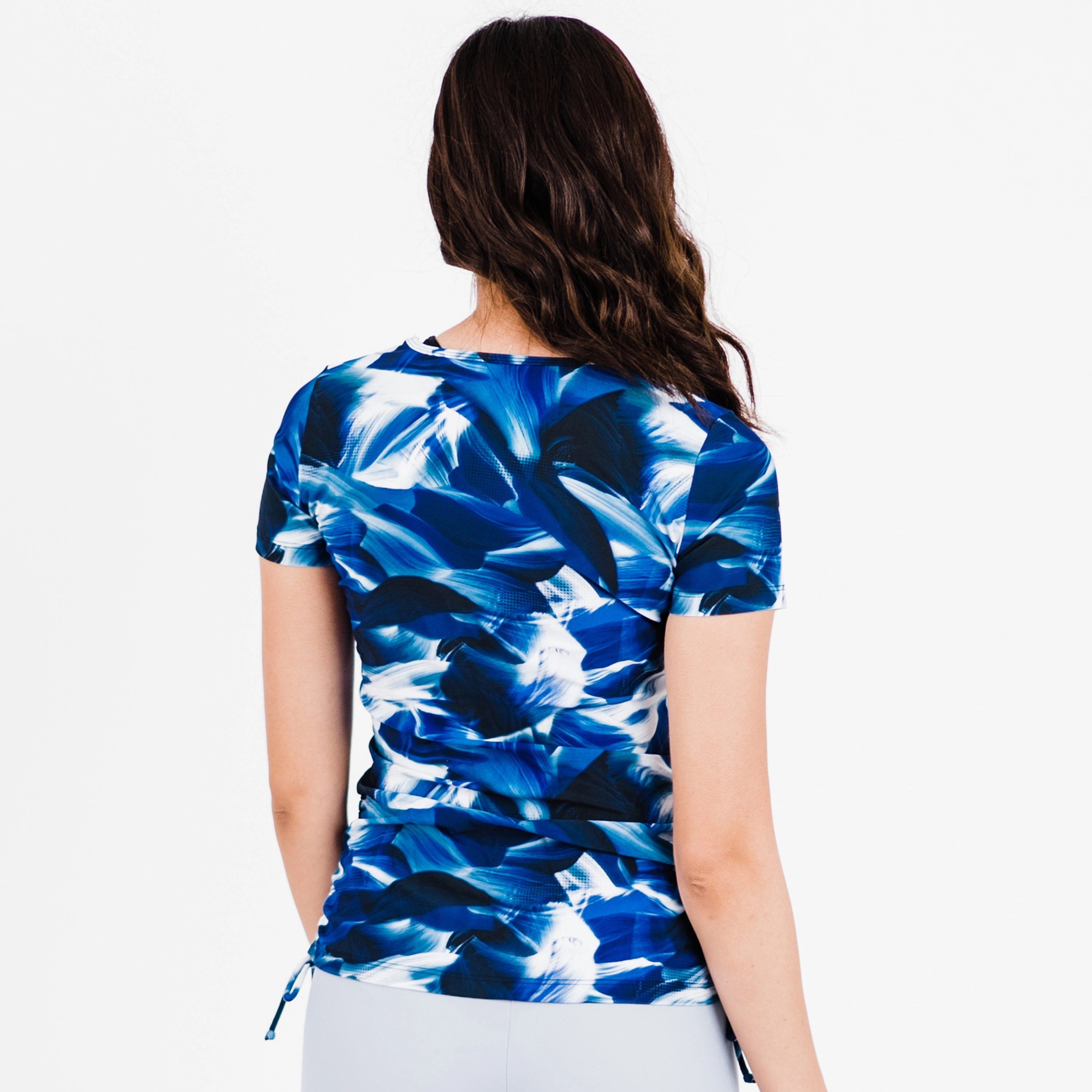 Women's Short Sleeve Adele Swim Top - Patterns