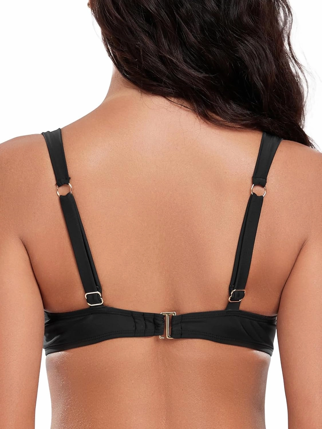 Women's Underwire Bikini Top Push Up Swimsuit Top Ruched Molded Padded Bathing Suit Top