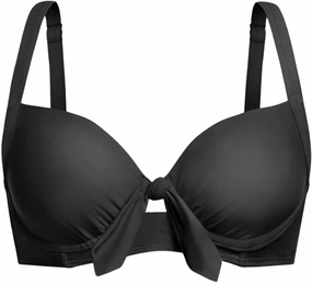 Women Underwire Bikini Swim Top - Push Up Knot Front Swimsuit Top 2025 Bathing Suit Bra