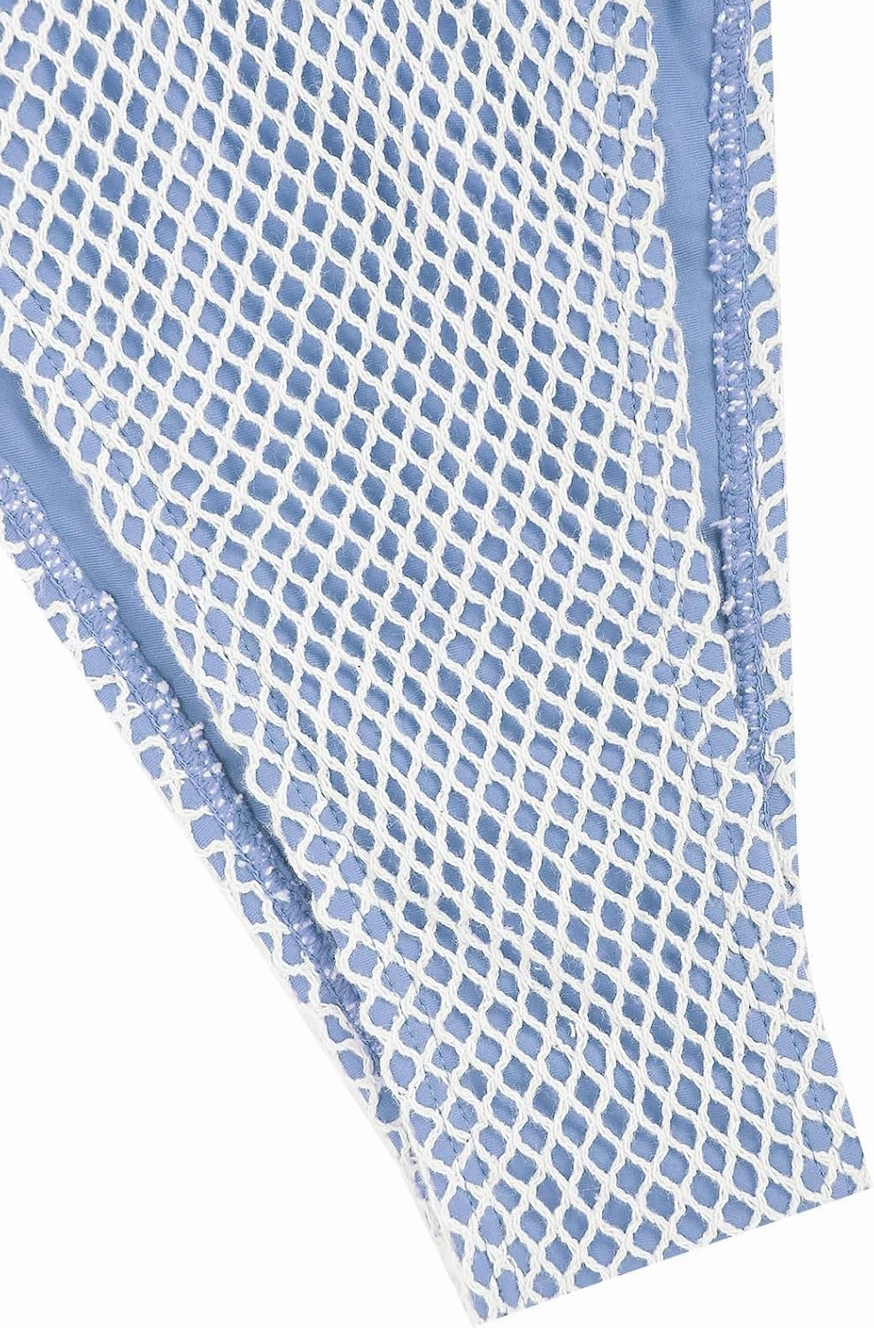 ZAFUL Bikini Bottoms for Women Fishnet Tie Side String Bathing Suit Bottoms Tanga High Cut Swimsuit Bottom