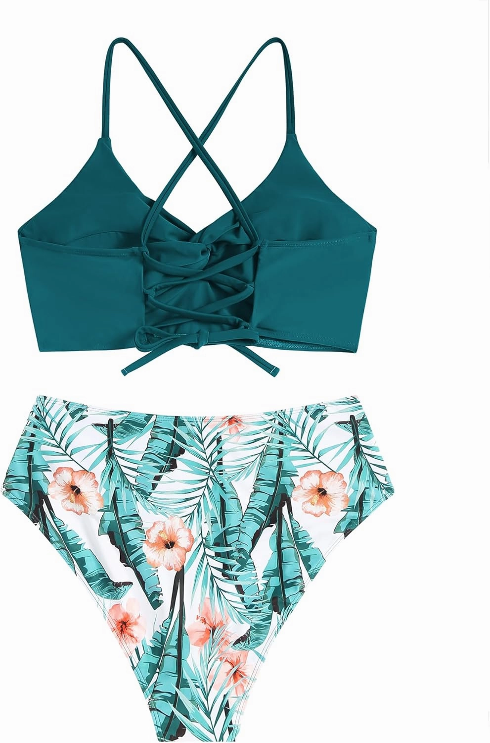 ZAFUL Womens Plus Size Bikini Twist High Waisted Bikini Sets Push Up Bikini Swimsuits Tummy Control 2 Piece Bathing Suit
