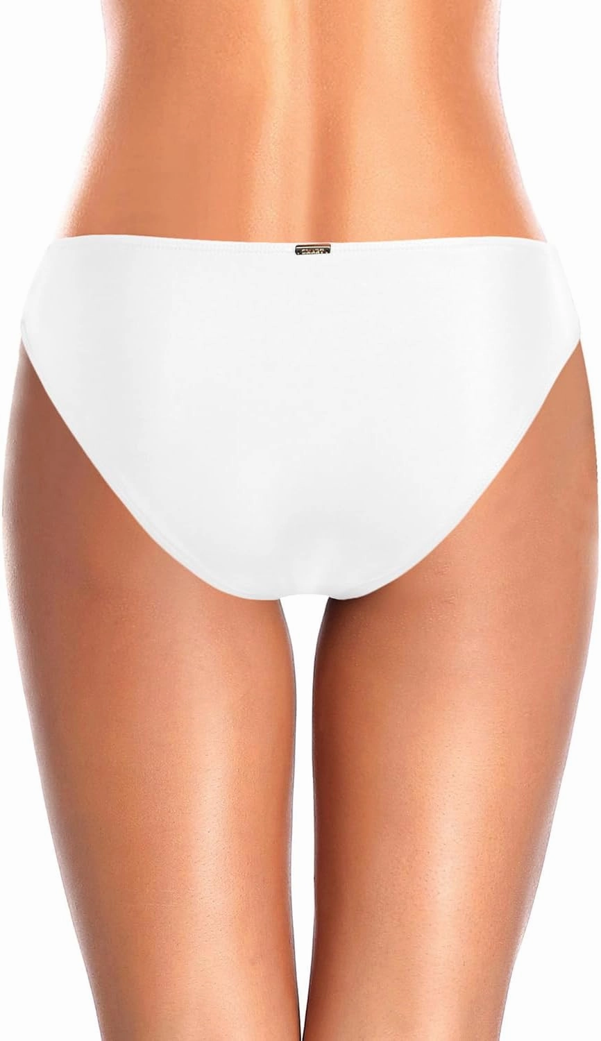 Zmart Strappy Low Rise Bikini Bottoms - Women Full Coverage Swim Bathing Suit Bottom Swimsuits Bottom